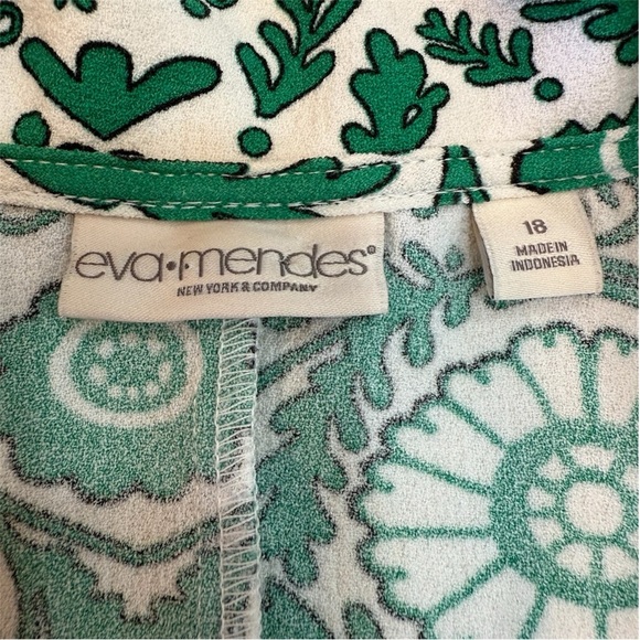 Eva Mendes New York & Co Wrap Around Style A-line Midi Dress Size 18 - Picture 4 of 5